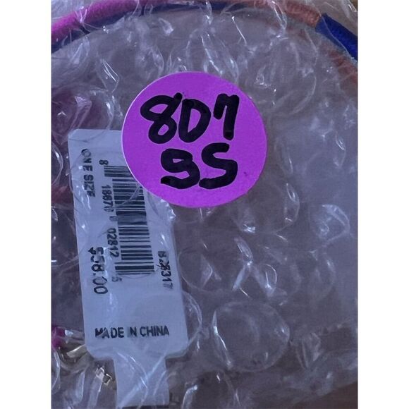 Rebecca Minkoff Multicolor Boho Bangle Bracelet Set with Tassels - Picture 4 of 4